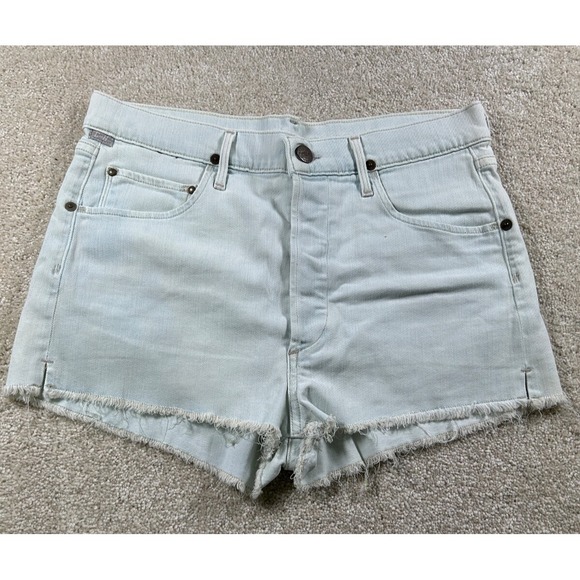 Citizens Of Humanity C Of‎ H Size 28 Blue Denim Cut Off Shorts Frayed Hem Booty - Picture 1 of 13